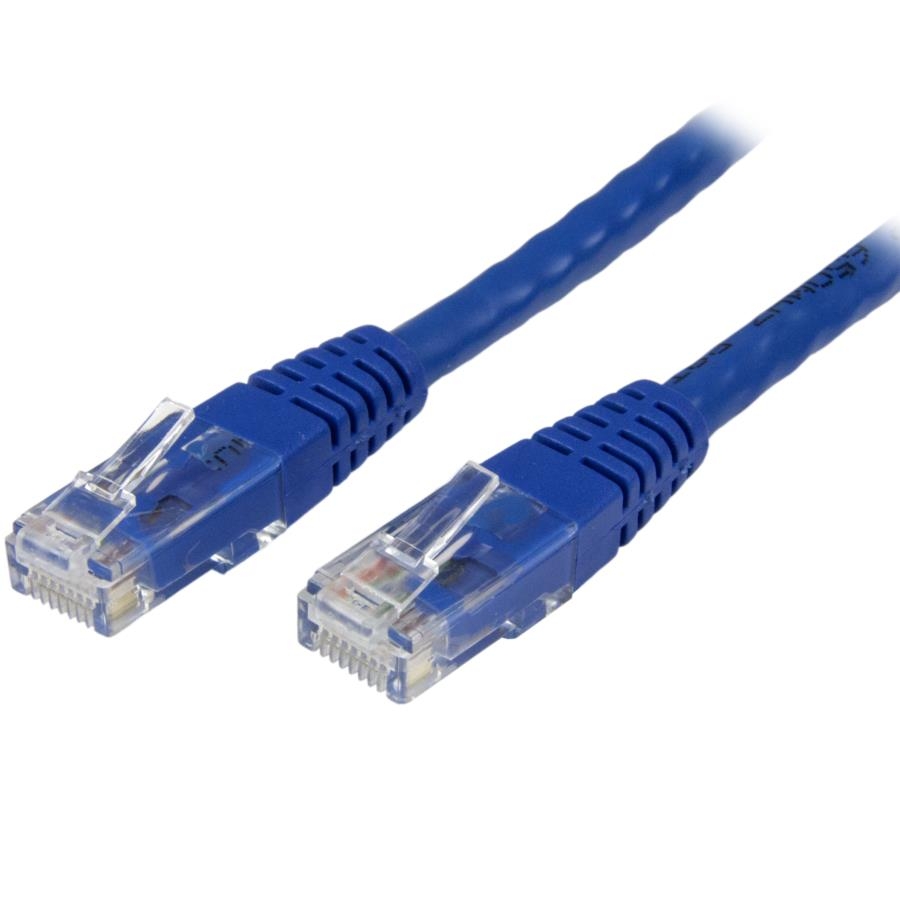 Cable De 91Cm Azul De Red Categoría Cat6 Utp Rj45 Gigabit Ethernet Certificado Etl - Patch Moldeado - Startech.Com Mod. C6Patch3Bl