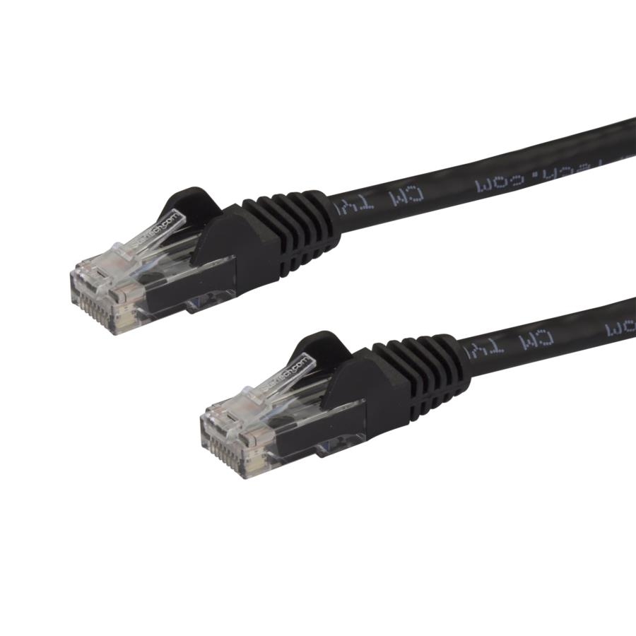 Cable De 2M De Red Ethernet Snagless Sin Enganches Cat 6 Cat6 Gigabit - Negro - Startech.Com Mod. N6Patc2Mbk