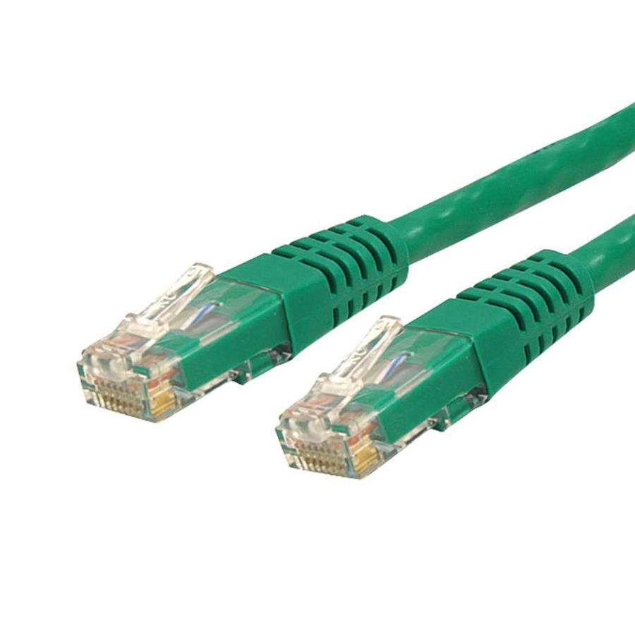 Cable De 10.6M Verde De Red Categoría Cat6 Utp Rj45 Gigabit Ethernet Etl - Patch Moldeado - Startech.Com Mod. C6Patch35Gn