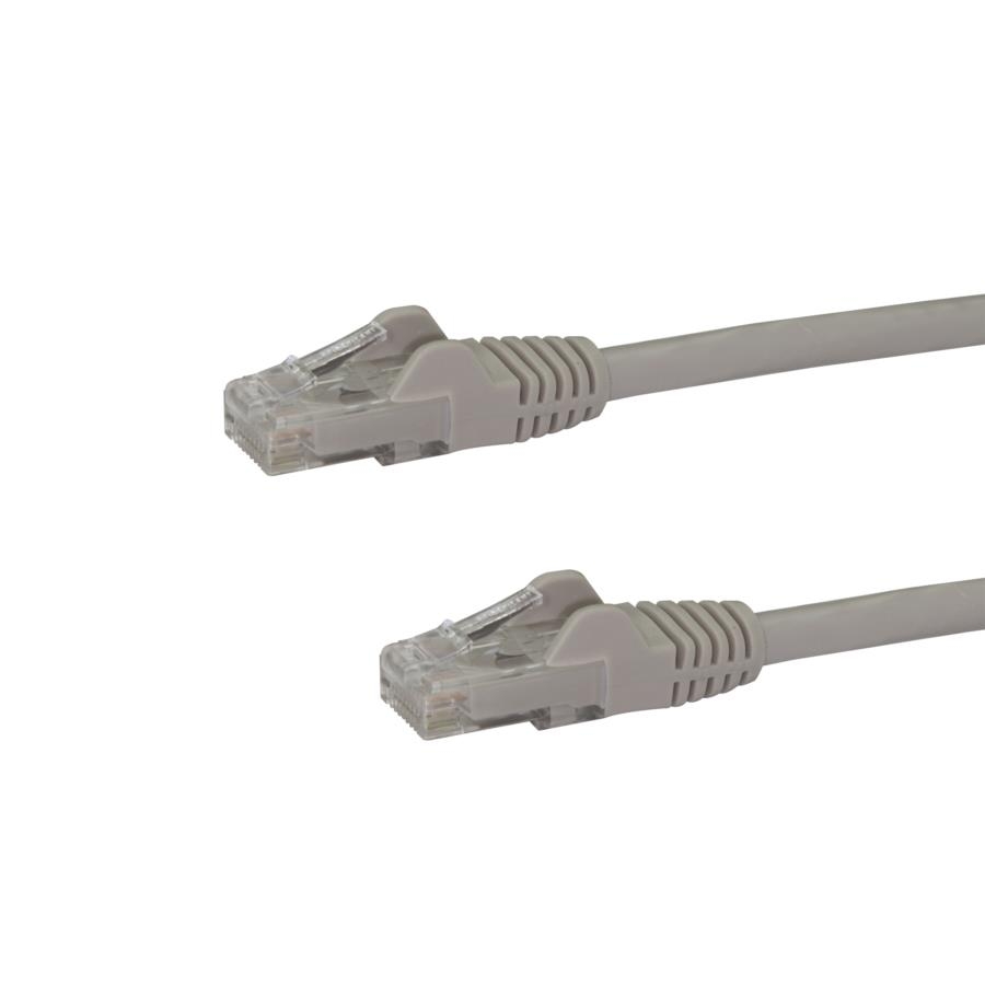 Cable De 10M De Red Gigabit Cat6 Ethernet Rj45 Sin Enganche - Cable Patch Snagless Macho A Macho - Gris - Startech.Com Mod. N6Patc10Mgr