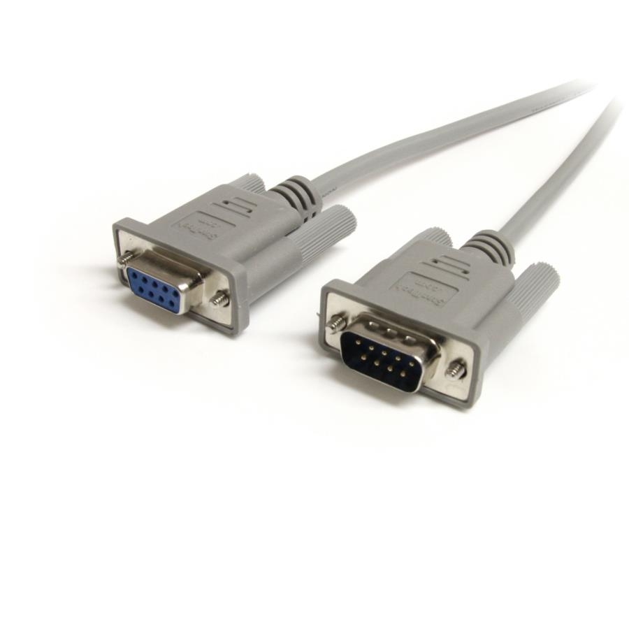Cable De 1.8M De Extensión Db9 Serie Rs232 Ega Macho A Hembra - Extensor Gris - Startech.Com Mod. Mxt100