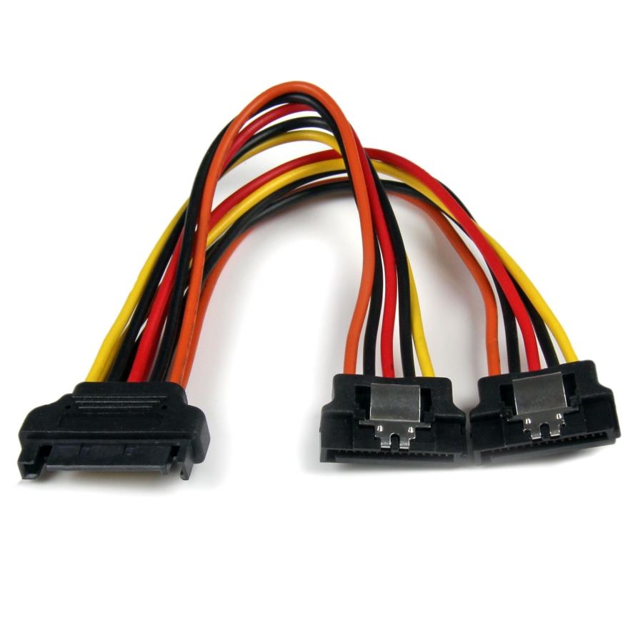 Cable De 15Cm Adaptador Splitter Divisor De Alimentacion Sata Latching Con Cierre Pestillo - 2X Hembra - 1X Macho - Startech.Com Mod. Pyo2Lsata