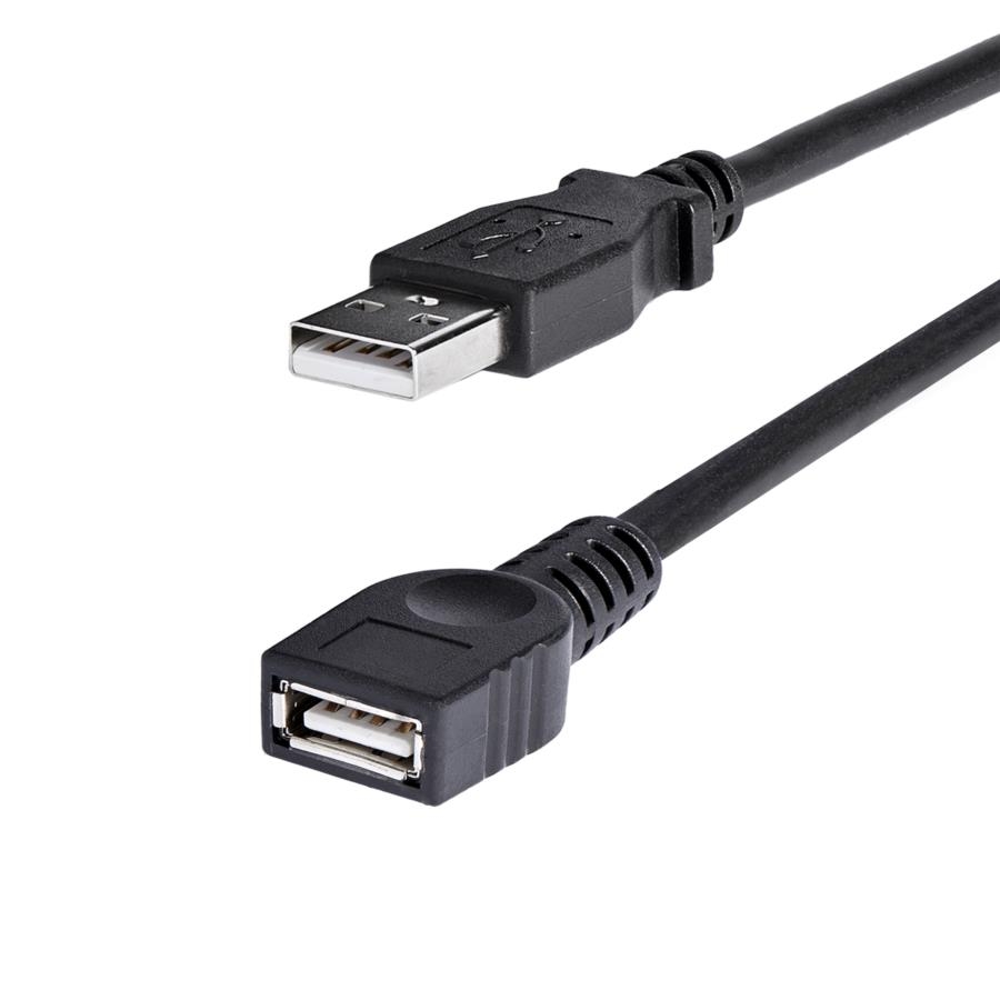 Cable De 1.8M De Extension Usb 2.0 De Alta Velocidad Hi Speed - Macho A Hembra Usb A - Extensor - Negro - Startech.Com Mod. Usbextaa6Bk