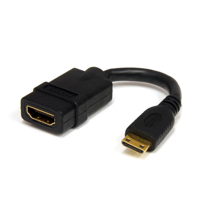 Cable Adaptador De 12Cm Adaptador Hdmi A Mini Hdmi De Alta Velocidad 4K - Convertidor Hdmi A Mini Hdmi - Startech.Com Mod. Hdacfm5In