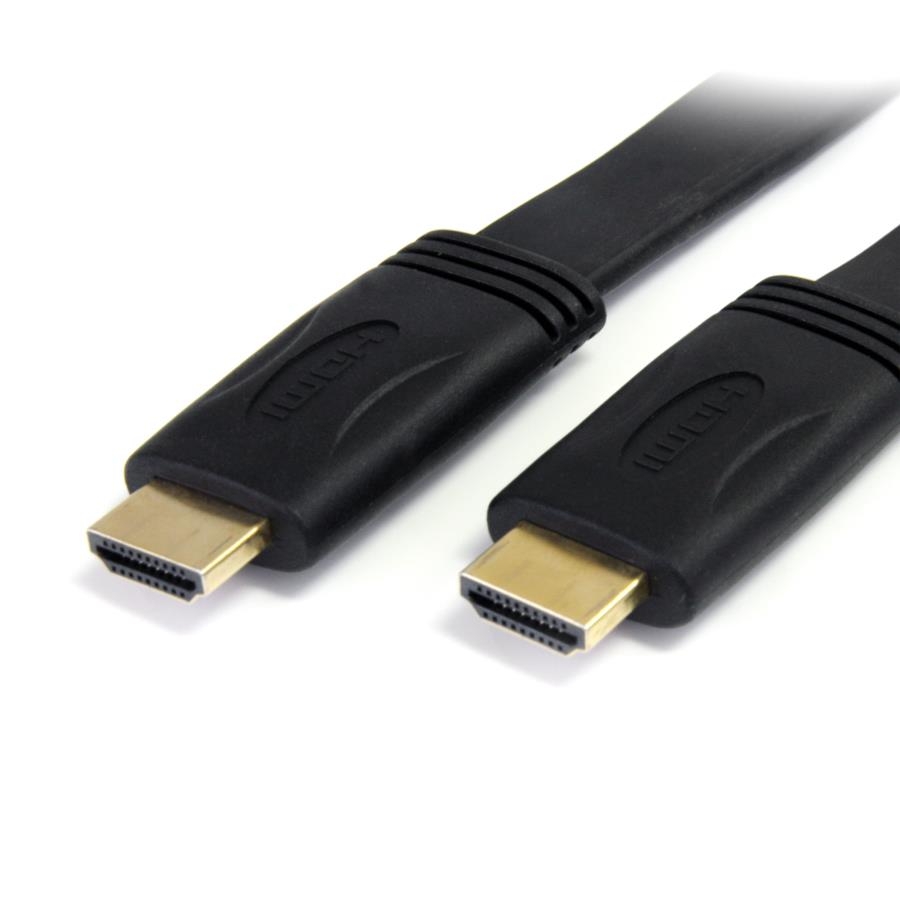 Cable Hdmi De 3M Plano De Alta Velocidad Con Ethernet -2X Hdmi Macho - Ultra Hd 4K X 2K - Negro - Startech.Com Mod. Hdmimm10Fl