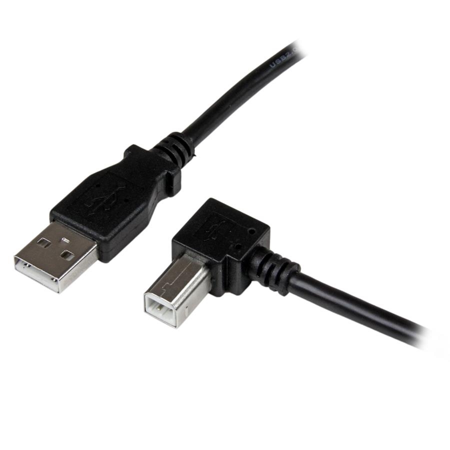 Cable Adaptador Usb De 1M Para Impresora Acodado - 1X Usb A Macho - 1X Usb B Macho En Angulo Derecho - Startech.Com Mod. Usbab1Mr