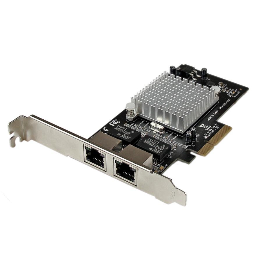 Tarjeta Pci Express Adaptador De Red Pci Express Pci-E Gigabit Ethernet Con 2 Puertos Rj45 De 1Gbps Y Chipset Intel I350 - Startech.Com Mod. St2000Spexi