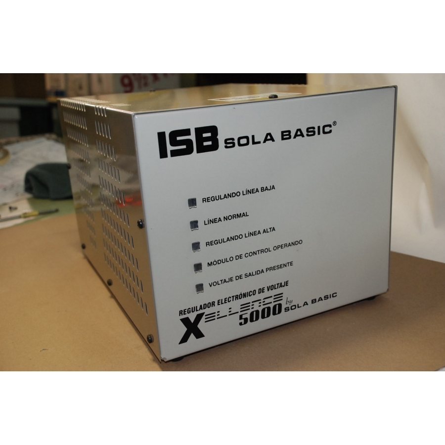 Regulador Electronico De Voltaje Sola Basic Isb Xellence5000 2 Fases 220 Vca