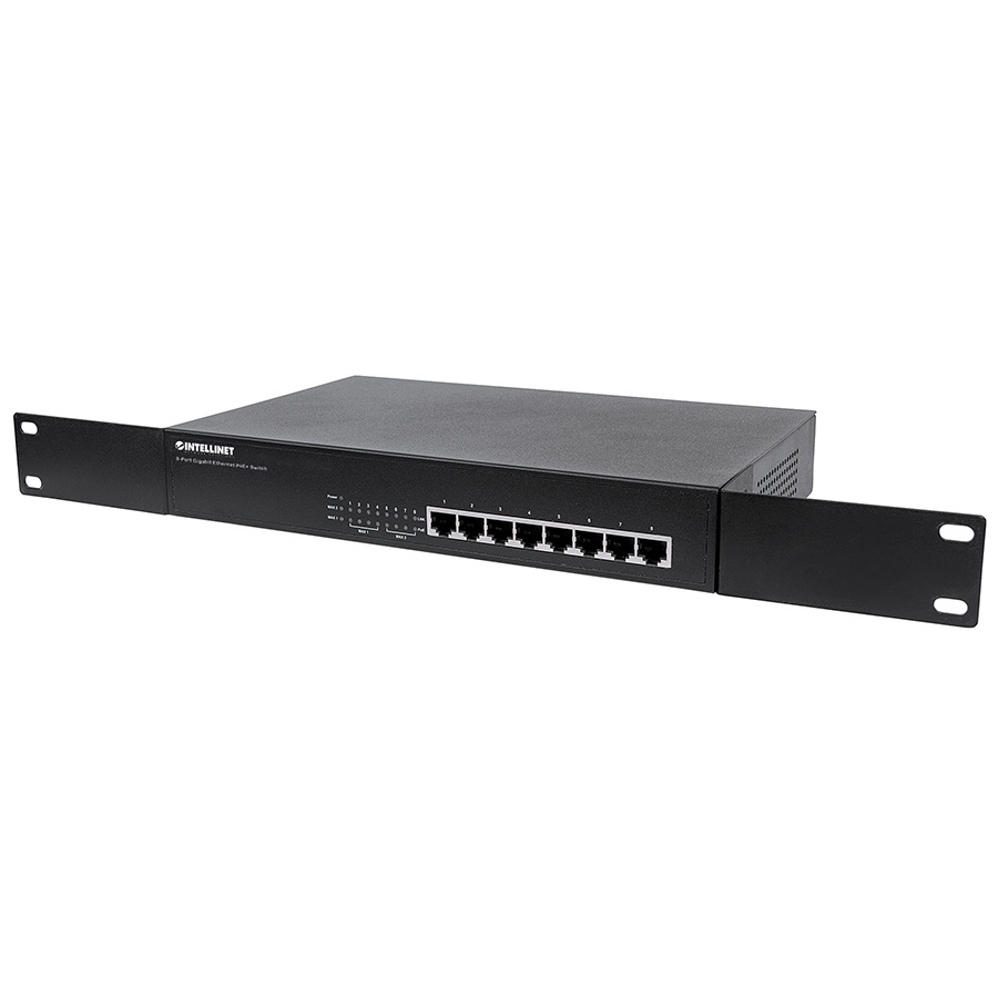 Poe Switch,Intellinet,560641, Gb  8 Ptos 30W/Pto, 140W