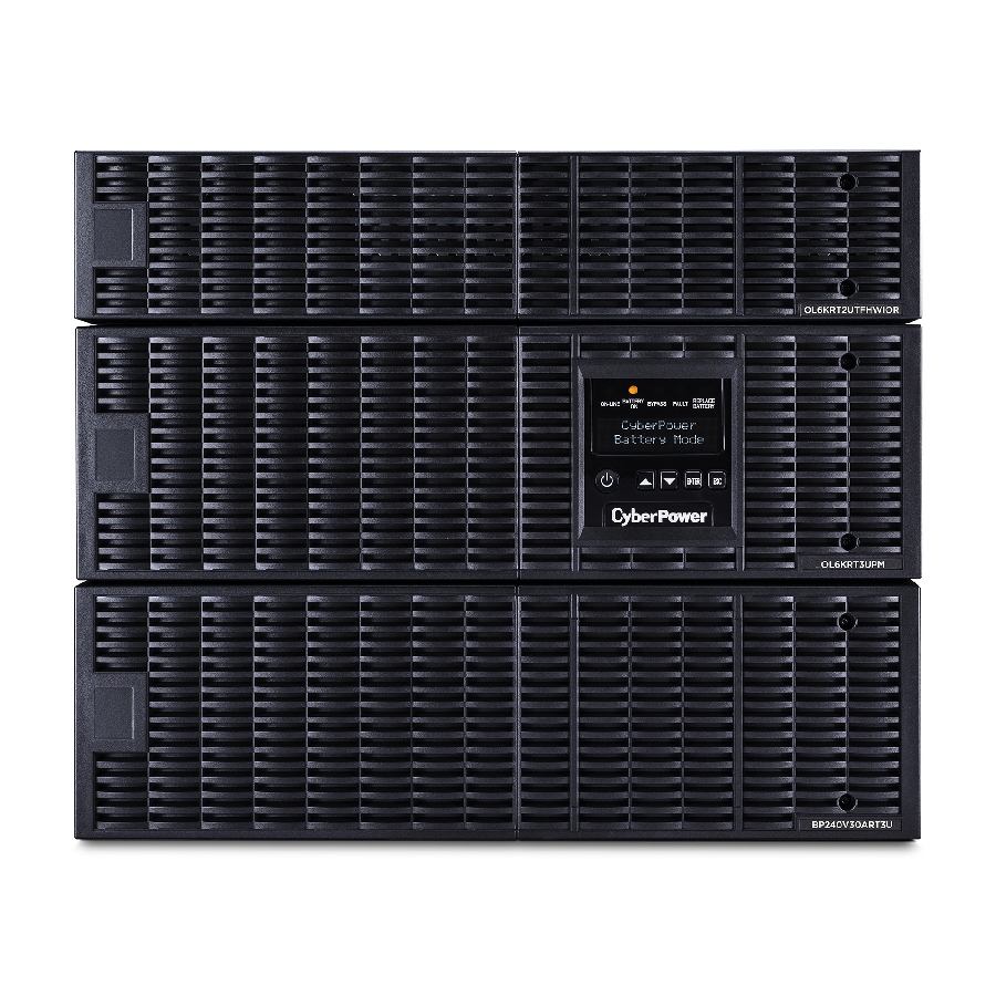 No Break Cyberpower Ol6Krtf 6000Va/5400W,Online,Entrada 200-240 Vac /Salida 120-240, Convertible Torre/Rack, 8U,6 X Nema 5-20R,2 X Nema L6-20R,1 X Nema L6-30R,1 Hardwire, 3 Años Incluye Batera.
