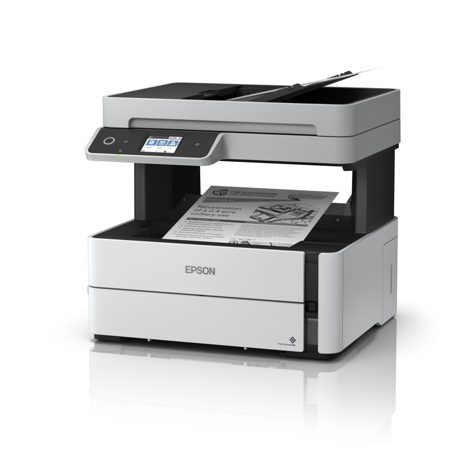 Multifuncional Epson M3170, 39 Ppm Negro, Tinta Continua, Ecotank, Adf, Fax, Usb, Wifi, Red, Monocromatica