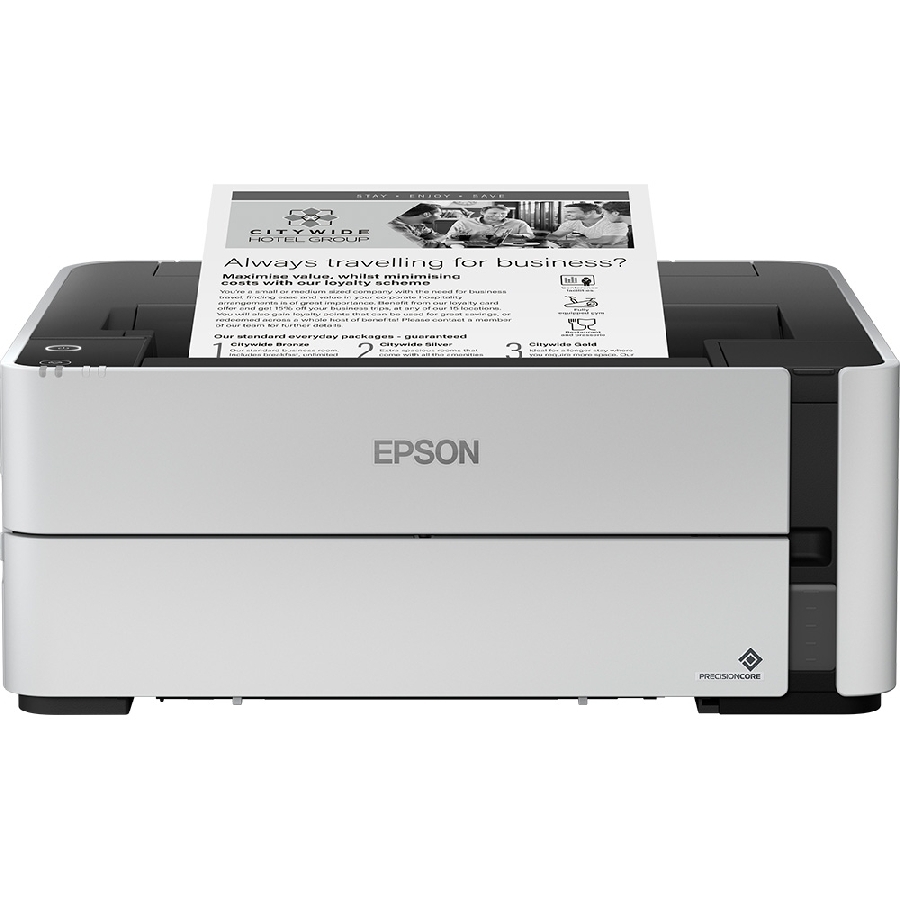 Impresora Epson M1180, 20 Ppm Negro, Tinta Continua, Ecotank, Usb, Wifi, Red, Duplex, Monocromatica