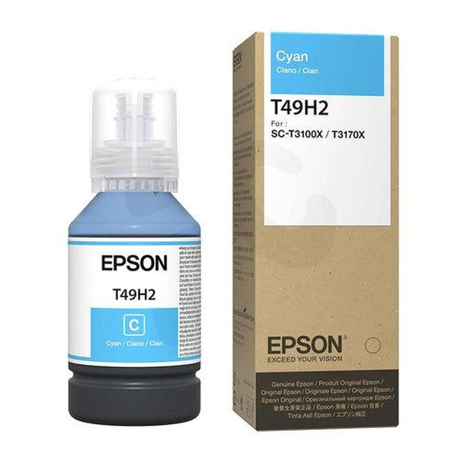 Cartucho Epson Modelo T49H Cyan, Para Plotter T3170X (140 Ml)