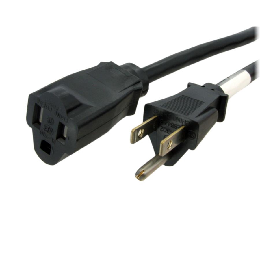Cable De 6M De Extension De Alimentacion - Nema 5-15R A Nema 5-15P - 13A 125V, 16Awg - Cable De Extension De Corriente Para Computadoras - Cable De Respuesto De Corriente - Ul