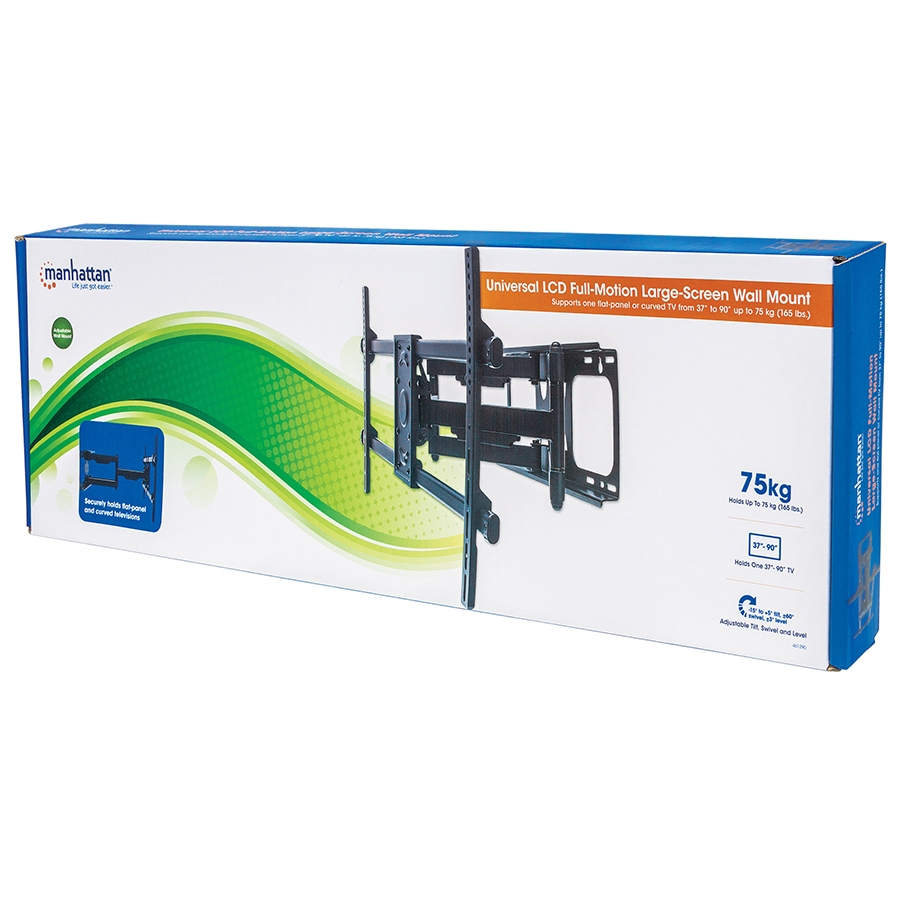 Soporte Tv,Manhattan,461290, P/Pared 75Kg, 37 A 90 Articulado