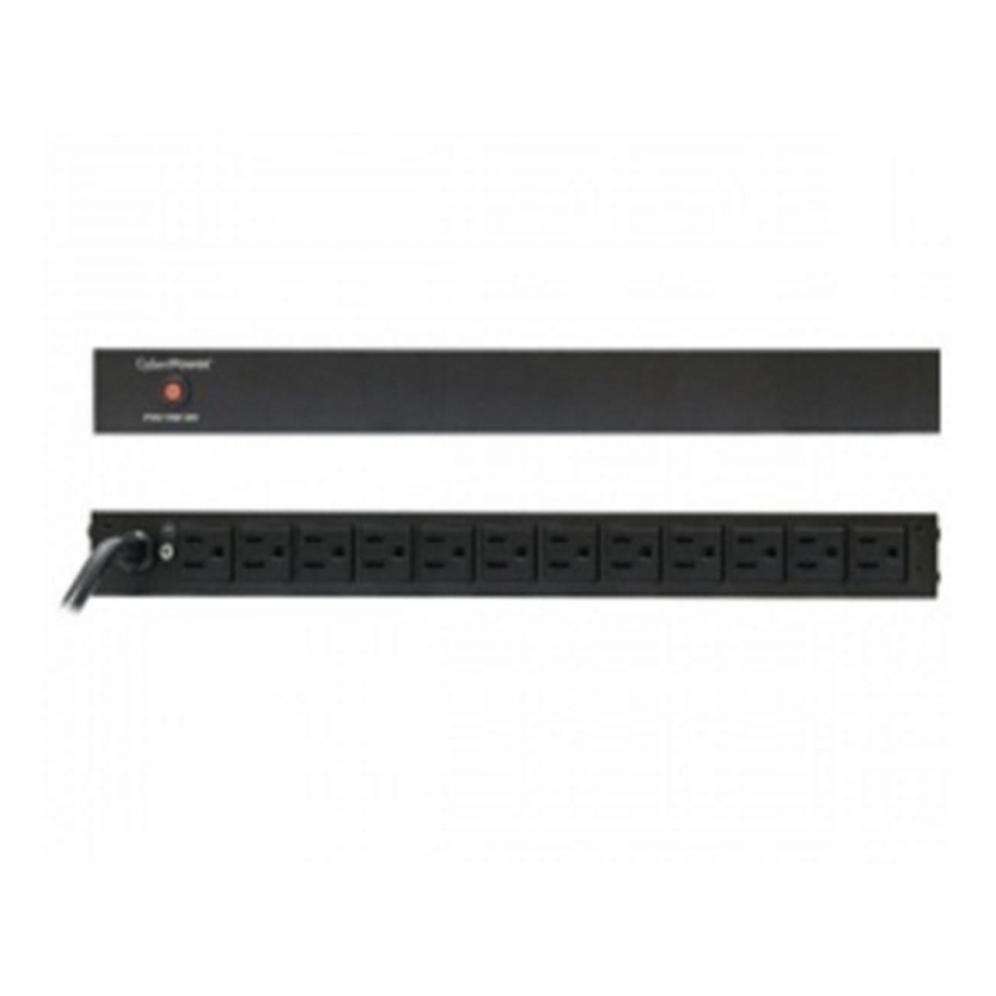 Pdu Cyberpower (Pdu15B12R) 12 Salidas Nema 5-15R, Montaje 1U. Salida De 100-125 V 15A.