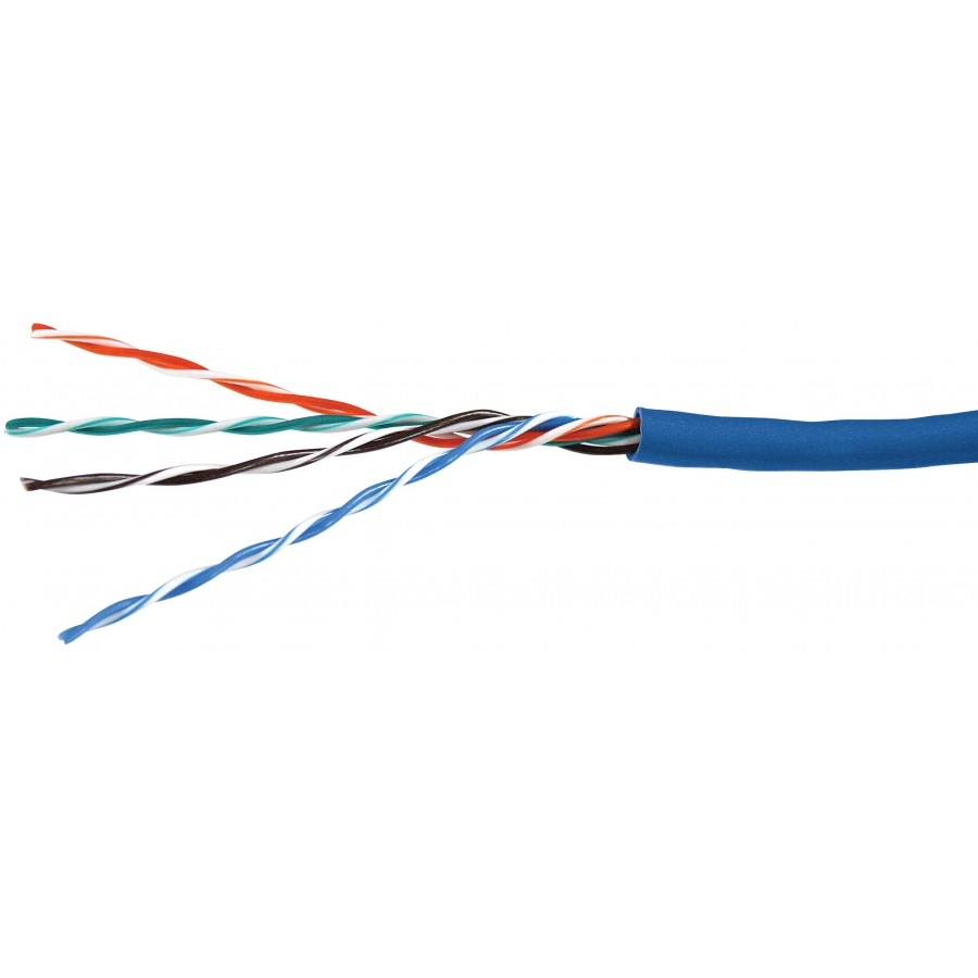 Bobina De Cable Condumex Cat6A F/Utp Blindaje Cmr 100% Cobre Solido 23 Awg Rollo 305 Metros Azul