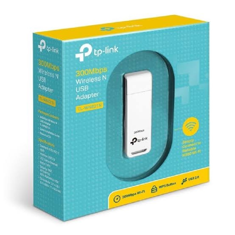 Tarjeta De Red| Tp-Link | Tl-Wn821N | Usb Inalambrica | 300 Mbps