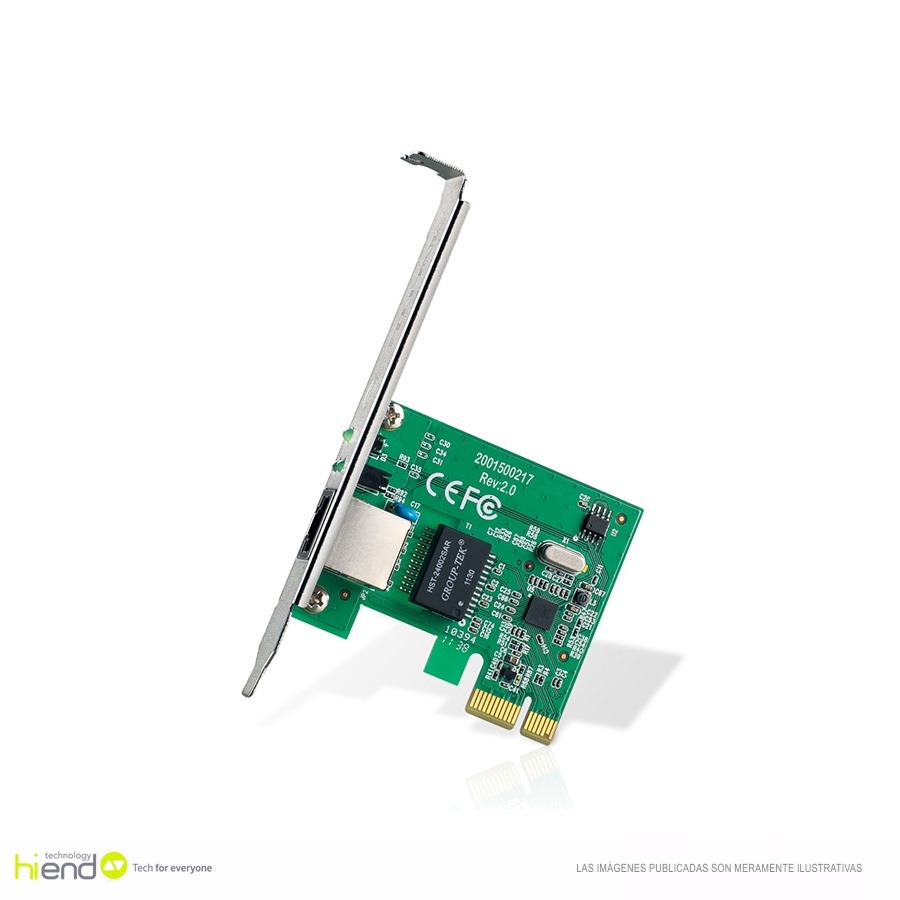 Tarjeta De Red | Tp-Link | Tg-3468 | Pci Express Alambrica |  1 Rj45 Gigabit 10/100/1000 Mbps Bracket Bajo Perfil