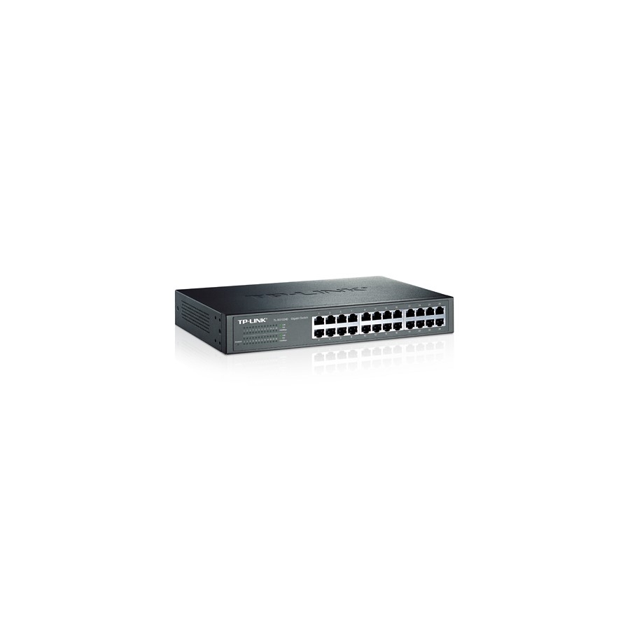 Switch | Tp-Link | Tl-Sg1024D | 24 Puertos Rj45 Gigabit 10/100/1000 | No Administrable |Para Escritorio O Rack 13 Pulgadas