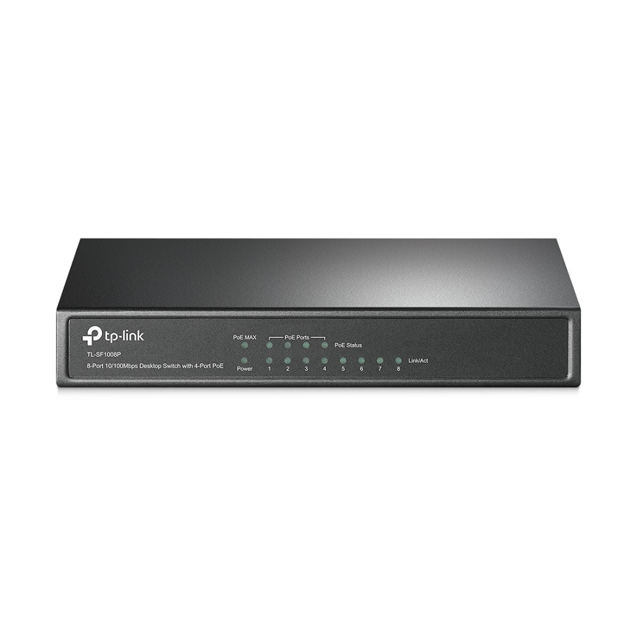 Switch | Tp-Link | Tl-Sf1008P | 8 Puertos |Rj45 10/100 Mbps |No Administrable |  4 Puertos Poe | Para Escritorio