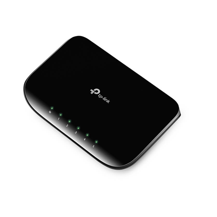 Switch |Tp-Link | Tl-Sg1005D | 5 Puertos Rj45 Gigabit 10/100/1000 Mbps | No Administrable | Para Escritorio O Pared