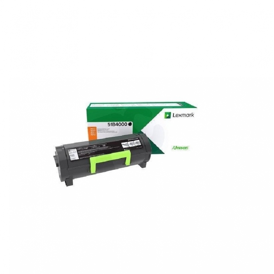 Toner Laser Lexmark 51B4000 Negro, Rendimiento Estandar Hasta 2500 Paginas, Para Mx317Dn Mx417De Mx517De Ms317Dn Ms417Dn Ms517Dn