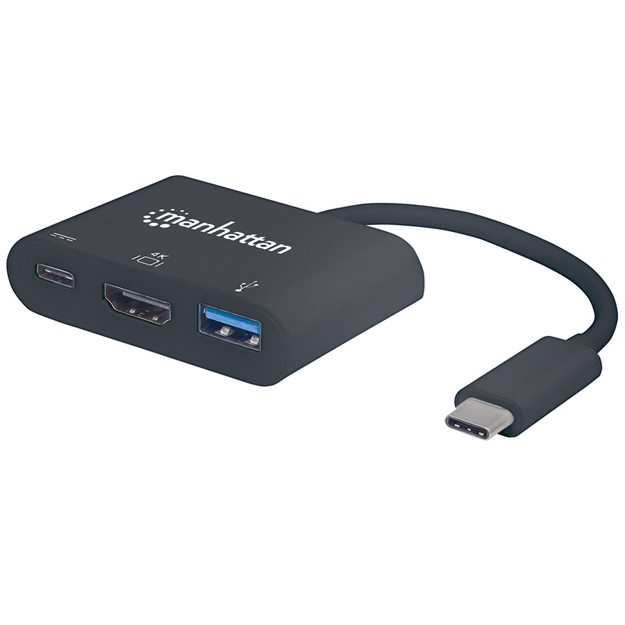 Docking Usb,Manhattan,152037,-C  3 Ptos, Hdmi, Usb-C Pd/Usbv3.2A