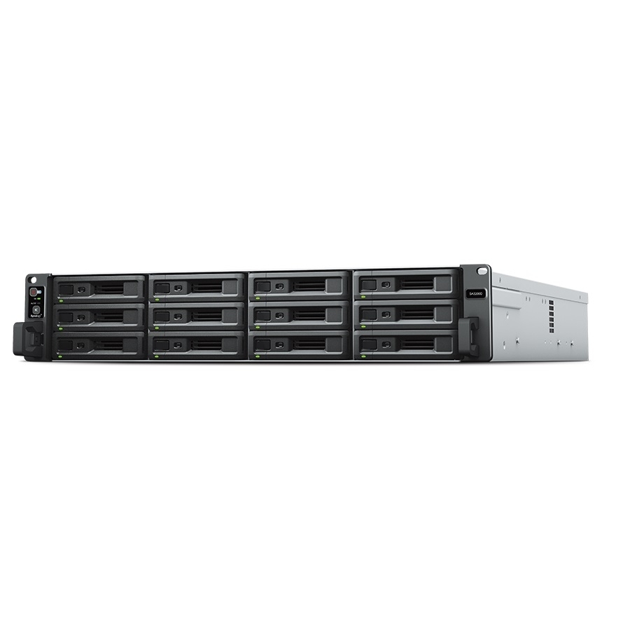 Nas Synology Sa3200D 12 Bahias/Doble Controladora 4 Nucleos 2.4 Base 2.7Turbo Ghz/8 Gb Ddr4 Ecc Udimm /Langigabitx 2 /Lan 10Gbe X1/Hasta 192 Tb Y Con Unidades De Expansin Hasta 432Tb/Hot-Swap