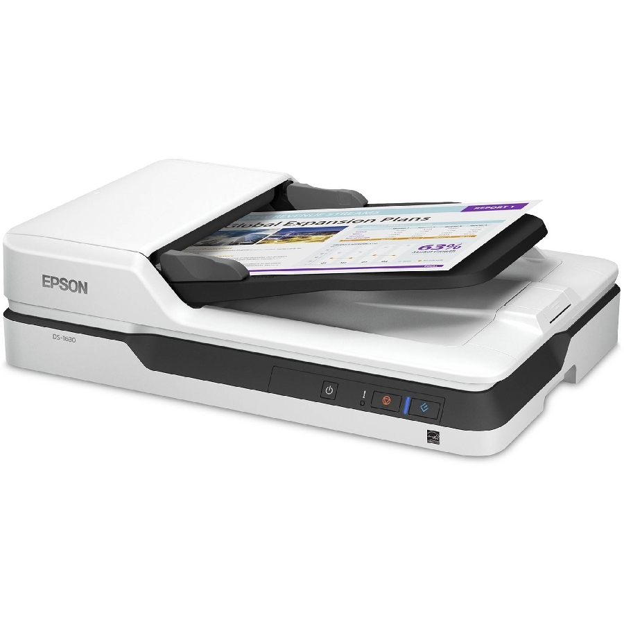 Escaner Epson Workforce Ds-1630, 25 Ppm/10 Ipm, 1200 Dpi, 48 Bits, Cama Plana, Usb, Adf, Duplex