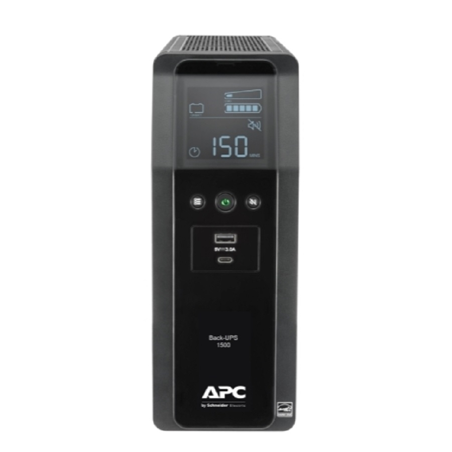 Unidad Back Ups Pro Br 1500 Va, 10 Tomas De Salida, 2 Puertos Usb De Carga, Avr, Interfaz Lcd, Lam