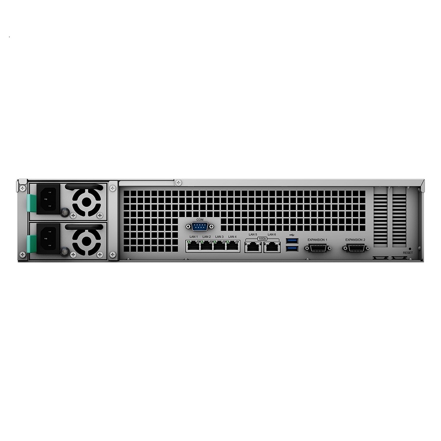 Nas Synology Rs3621Xs+/ 12 Bahias/Ocho Nucleos 2.7 Turbo Ghz/8Gb Ddr4 Ecc Udimm/Lan Gigabitx4/Usb 3.2 X 2/Hasta 192Tb Y Con Unidad De Expansion X2 Hasta 576Tb/Hot-Swap/ Intel Xeon D-1541