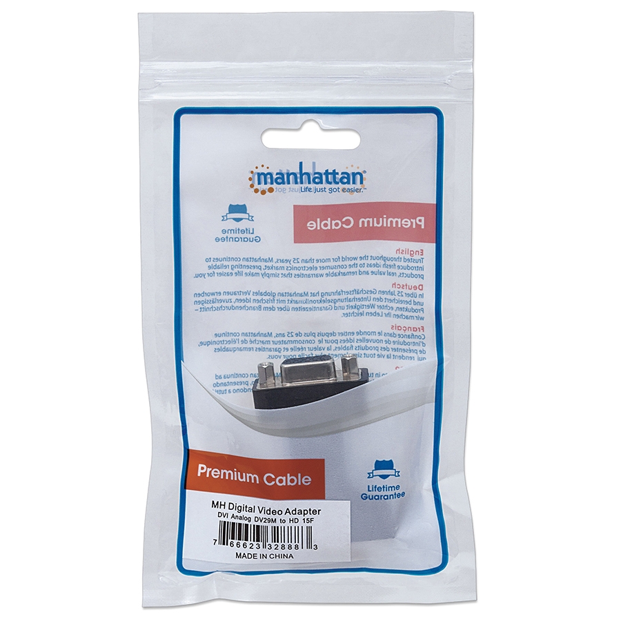Adaptador Dvi,Manhattan,328883, A&D 29M - Hd15H