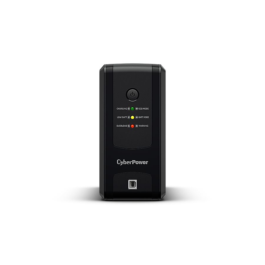 No Break Cyberpower (Ut750Gu) 750Va / 375W, Interactivo, Indicadores Led, 8 Nema 5-15R 4 Respaldo / 4 Supresión Y Regulación, Torre, Puerto Usb, Green Power, 2 Años En Equipo, 1 Año En Batería.