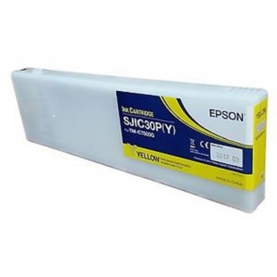 Cartucho Epson Modelo Sjic30P Amarillo, Para Tm-7500G