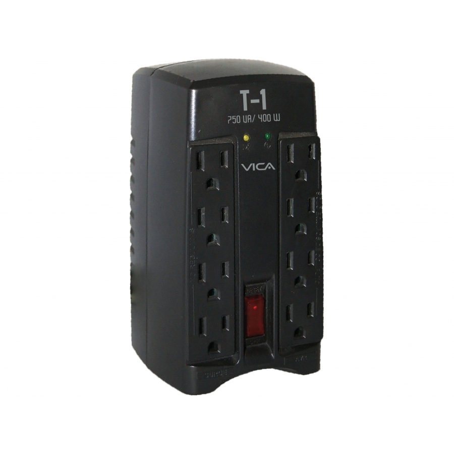 Regulador Electrónico De Voltaje 750 Va 400 Watts 8 Tomas 5-15R