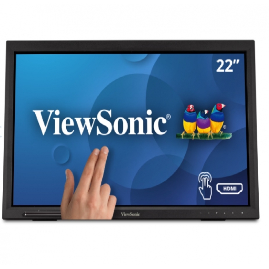 Monitor Touch Viewsonic Td2223/ Tecnlogia Infrarroja / 10 Puntos Tactiles/ 22 Pulgadas/ Full Hd / 1920 X 1080 / Vga / Hdmi / Usb-A/ Vesa / Cable Vga / 3 Años De Garantia