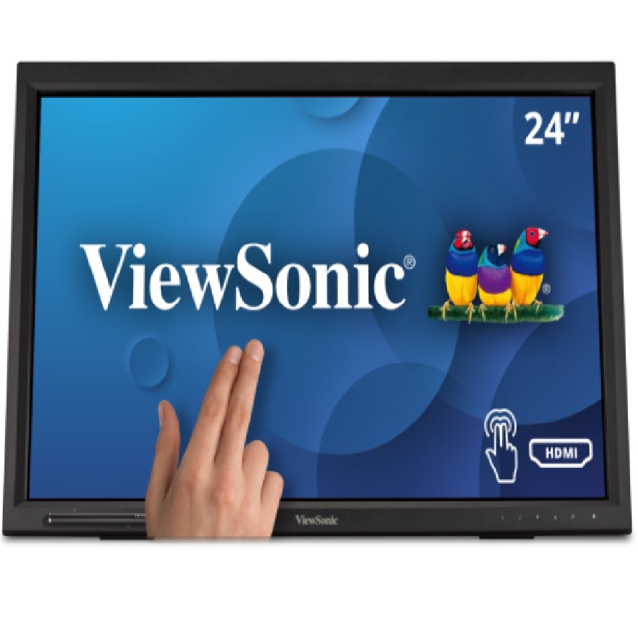 Monitor Touch Viewsonic Td2423D/ Tecnologia Infrarroja/ 10 Puntos Tactiles/ 24 Pulgadas/ Full Hd / 1920 X 1080 / Vga / Hdmi / Vesa / Cable Hdmi /Cable Usb-A A Usb-B/ 3 Años De Garantia