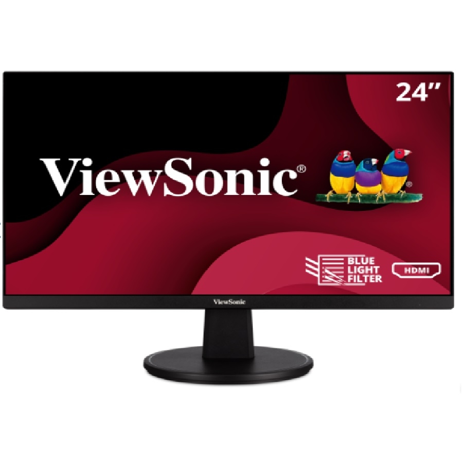 Monitor Mva  Viewsonic Va2447-Mh/ 24 Pulgadas/ Full Hd / 1920 X 1080 / Bocinas Integradas/ Vga / Hdmi / Vesa / 3 Años De Garantia
