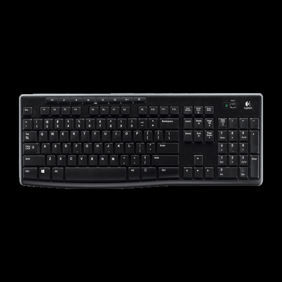 Teclado Logitech K270 Negro Multimedia Mini Receptor Usb Pc