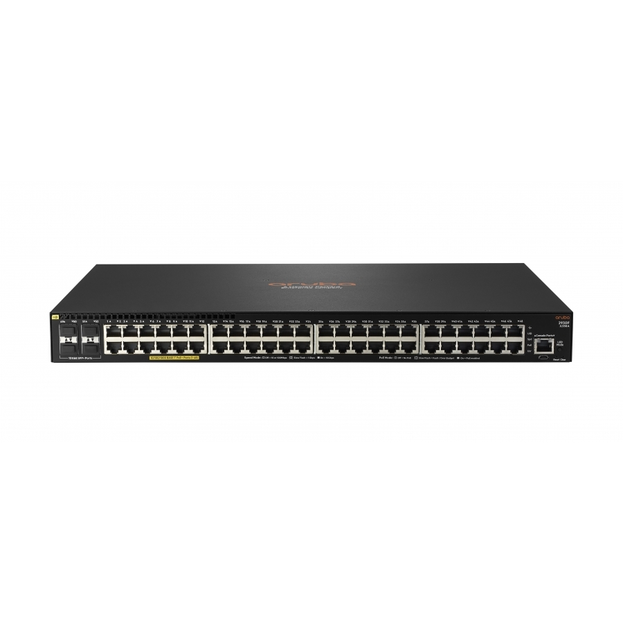Switch Hpe Aruba Jl558A 2930F 48G Poe 4Sfp+, 48G Rj45 1Ge Poe 740W  Administrable L3