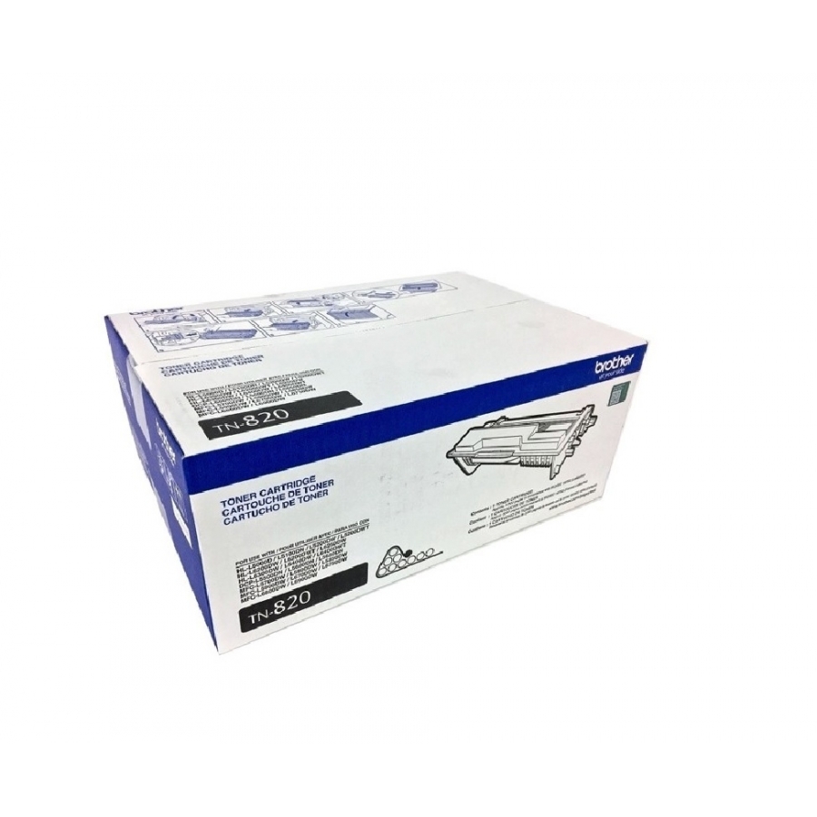 Toner Brother Negro Tn820 Rendimiento 3000 Pag Para Hl-L5100Dn Dcp-L5650Dn Mfc-L5900Dw Mfc-L6900Dw