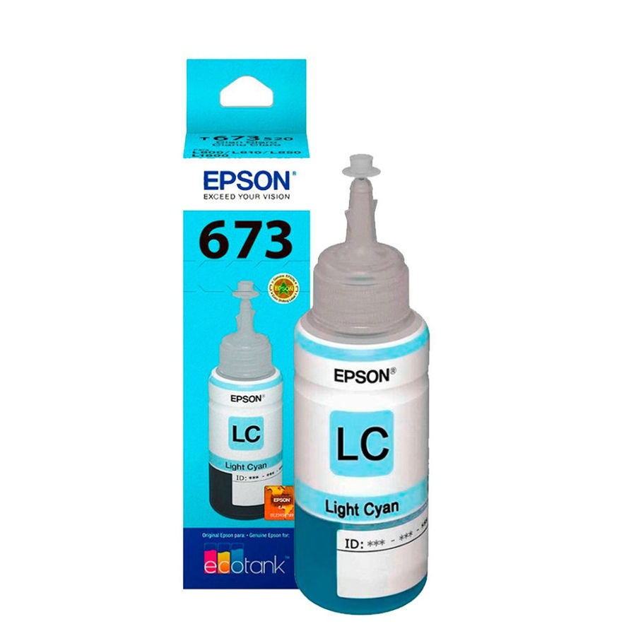 Cartucho Epson Modelo 673 Cyan Light, Para L800, L1800 , L805