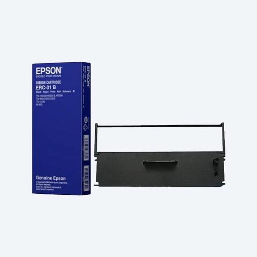 Cinta Epson Negra Para Miniprinters Erc-31B, M930/Tm-930Ii/Tm-U950/Tm-U925/Tm-H5000/Tm-590