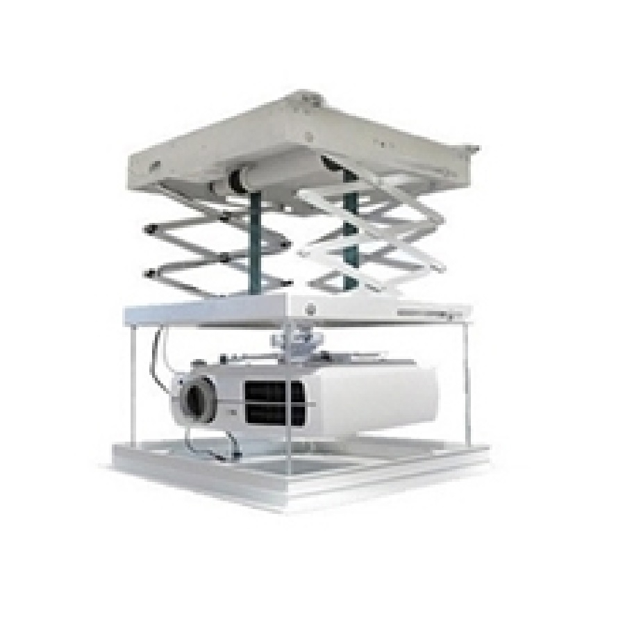 Soporte Multimedia Screen Cm-Mot Motorizado A Techo Para Proyector 1.5 Metros Blanco