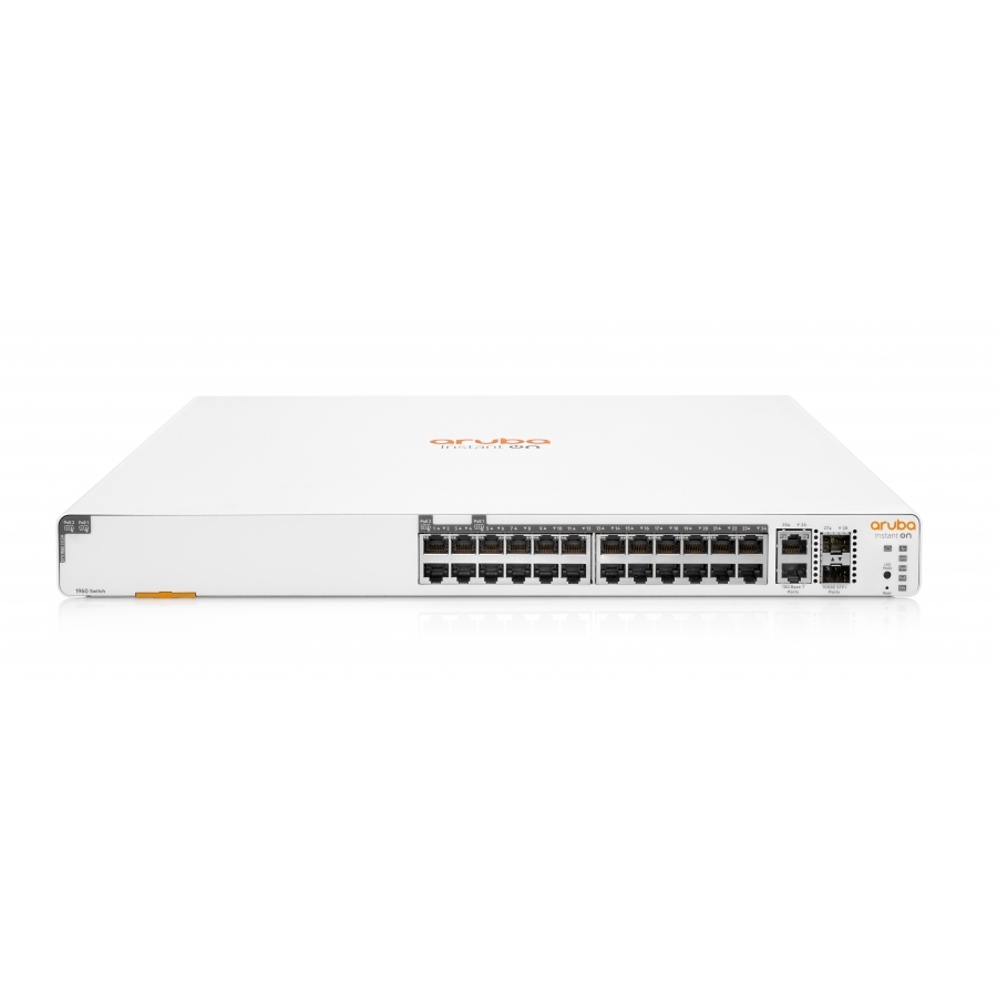 Switch Hpe Aruba Jl807A Instant On 1960 24 Rj-45 10/100/1000 Poe Cl4 Y Cl6, 2 Sfp 10 Gbe, 10Gbase-T