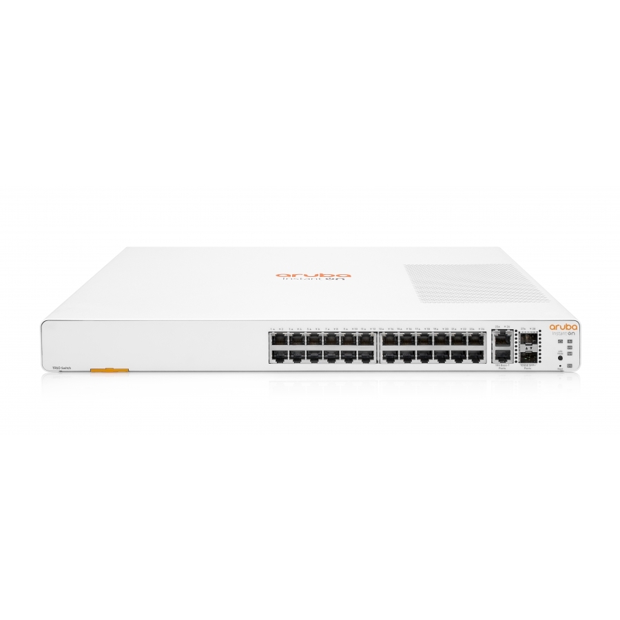 Switch Hpe Aruba Jl806A Instant On 1960 24 Rj-45 10/100/1000, 2 Sfp 10 Gbe, 10Gbase-T