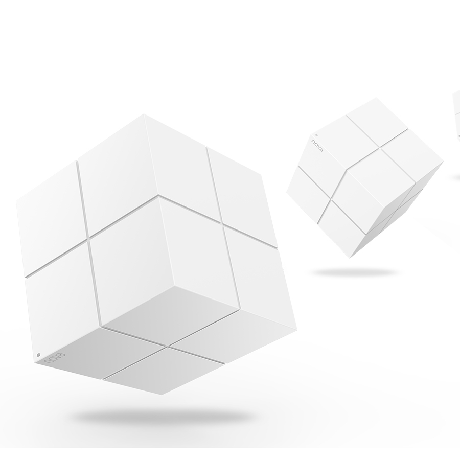 Router Tenda  Mw6 (2-Pack) Malla Nova True Mesh Wifi Extensor De Red Cobertura De Hasta 350 M2 Dual Band 2 Antenas De 3Dbi Mu-Mimo Beamforming Paquete De 2 Piezas Puertos Gigabit