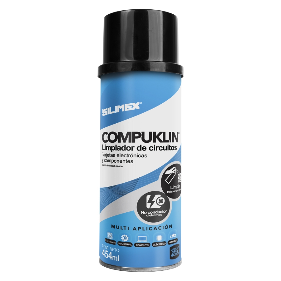 Aerosol Compuklin Limpiador Desengrasante De Tarjetas Electronicas 454 Ml Silimex