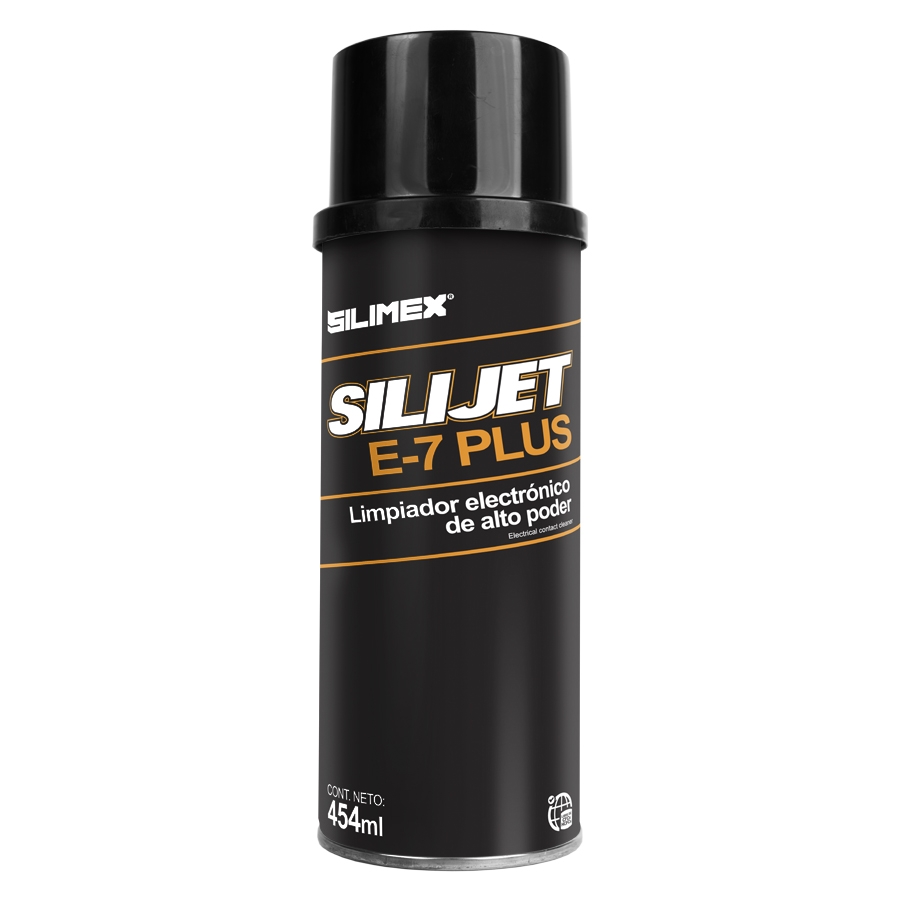 Aerosol Silijet E-7 Plus Limpiador Electrónico De Alto Poder, Repelente Al Polvo, Silimex 454Ml